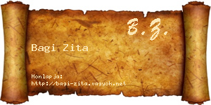 Bagi Zita névjegykártya